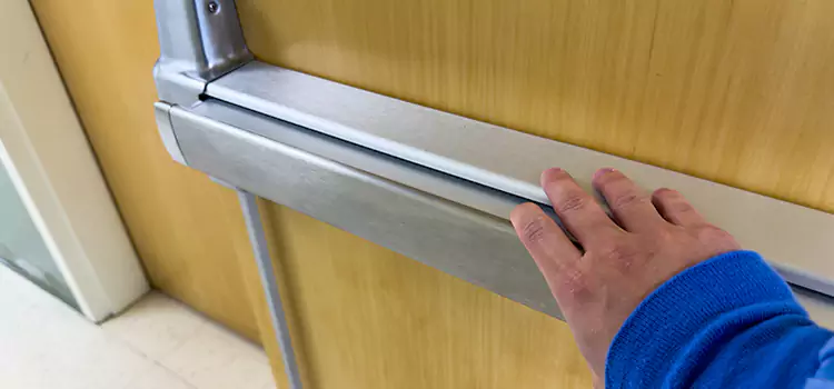 Installing a Push Bar on a Door Terre Haute
